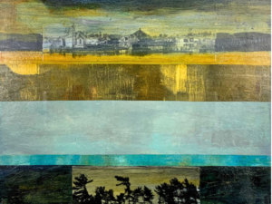 Mixed Media Abstract Series - "Between an Astral Plane" - 10"x 10"