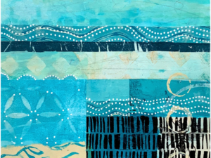 Mixed Media Abstract Collage on paper